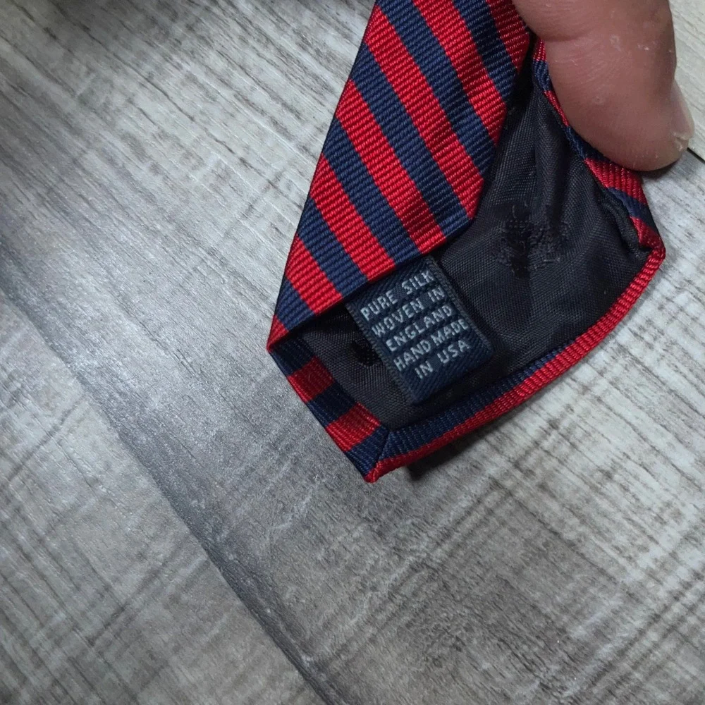 Brooks Brothers Navy Dot and Red Navy Stripe Tie Duo
